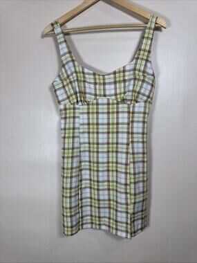 LA Hearts Womens Mini Dress Plaid Clueless 90s Y2K Preppy Babydoll M